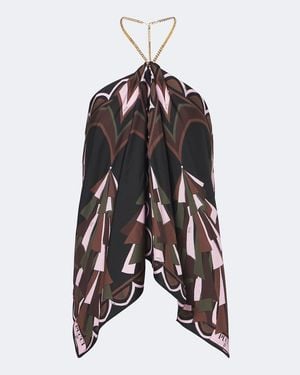 PUCCI Top Baiadera Aus Seidentwill - Schwarz