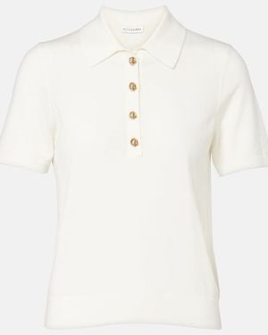 Altuzarra Nemo Wool-Blend Polo Shirt - White
