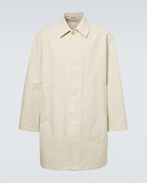AURALEE Mantel Aus Baumwoll-Twill - Natur