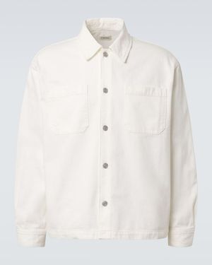FRAME Cotton-Blend Overshirt - White