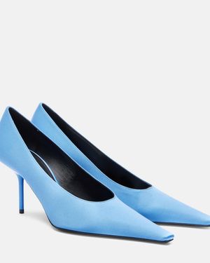 Victoria Beckham Satin Court Shoes - Blue