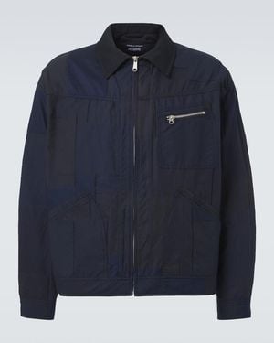 Comme des Garçons Cotton-Blend Blouson Jacket - Blue