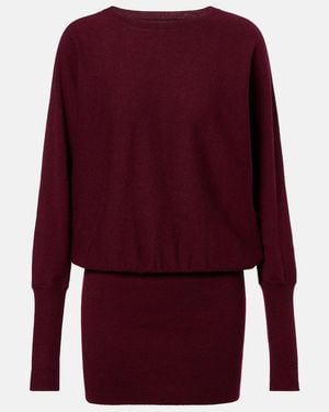 Jardin Des Orangers Wool And Cashmere Jumper Dress - Red