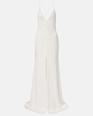 Alex Perry Robe Aus Crepe - Weiß