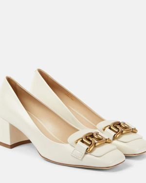 Tod's Kate Leather Court Shoes - Metallic