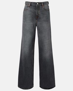 Gucci Jeans Anchos - Gris