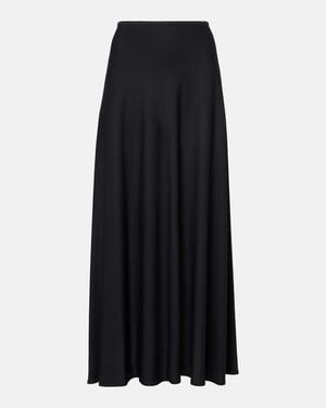 Jil Sander Pleated Midi Skirt - Black