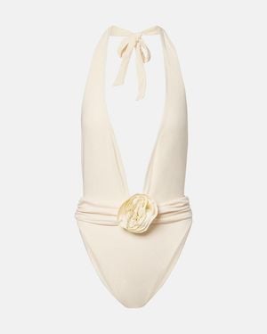 SAME Banador Rosette Con Aplique Floral - Blanco