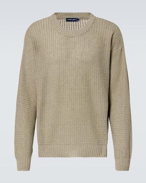 Frescobol Carioca Pullover Jardim Aus Leinen - Natur