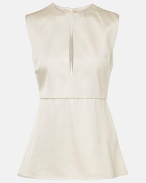 Jil Sander Peplum Top - Natural
