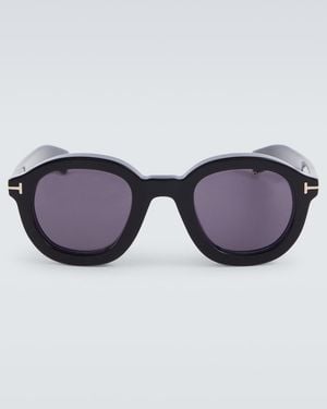 Tom Ford Raffa Round Sunglasses - Blue