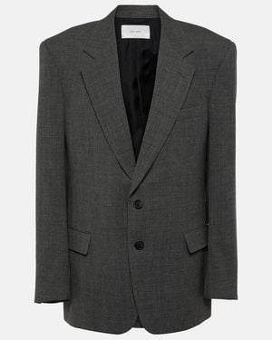 The Row Phil Oversized Virgin Wool Blazer - Black