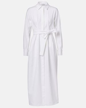 Max Mara Arezzo Gabardine Shirt Dress - White