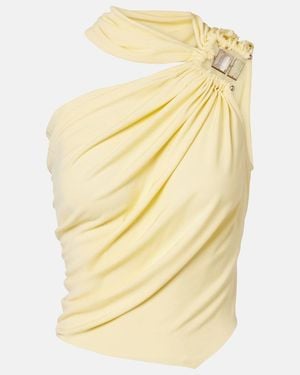 Christopher Esber Gathered Jersey Top - Yellow