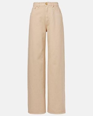 Blazé Milano Java High-Rise Wide-Leg Jeans - Natural