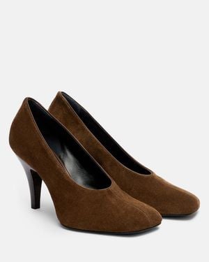 Phoebe Philo Suede Pumps - Brown