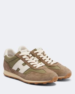 Hogan Baskets Athletic En Daim - Neutre