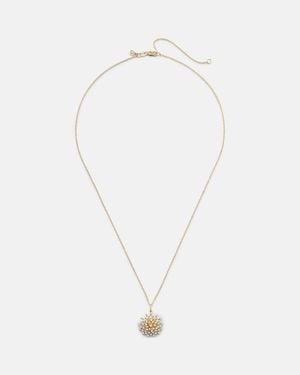 Sydney Evan Halskette Aus 14Kt Gelbgold Mit Diamanten - Weiß