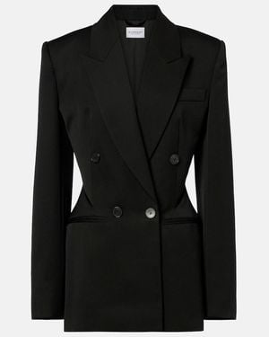 Givenchy Cutout Wool Blazer - Black