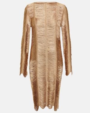 Tom Ford Fringe Minidress - Natural