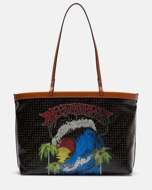 Balenciaga Select Medium Canvas Tote Bag - Black