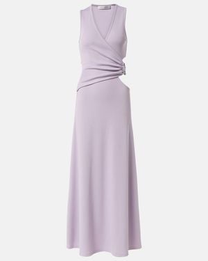 Christopher Esber Cutout Embellished Maxi Dress - Purple
