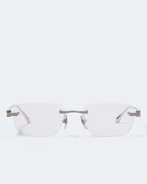 Cartier Eckige Brille Signature C De Cartier - Mettallic