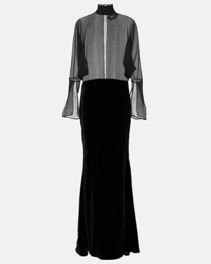 Taller Marmo Shangai Silk Gown - Black