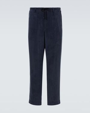 Dries Van Noten Penny Wide-Leg Trousers - Blue