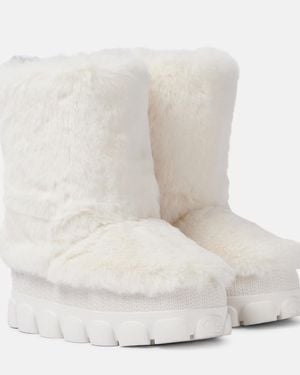 Goldbergh Schneestiefel Fun Aus Faux Fur - Weiß