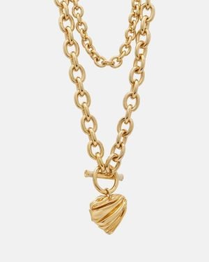 Chloé Collier Chaine Heart - Métallisé