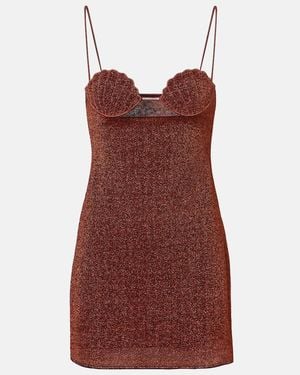 Oséree Lumiere Shell Minidress - Red