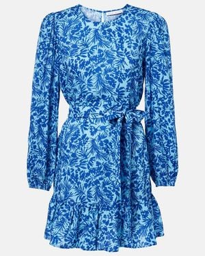 Heidi Klein La Marquet Cotton-Blend Minidress - Blue