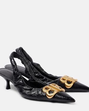 Balenciaga Monaco 50Mm Slingback Court Shoes - Black