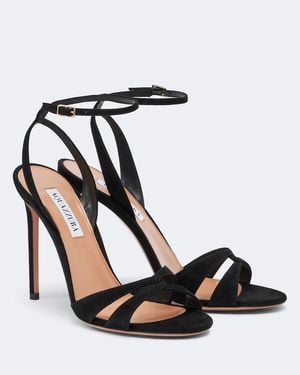 Aquazzura You And I Suede Sandals - Black