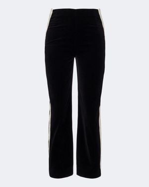 Posse Florian Cotton Velvet Straight Pants - Black