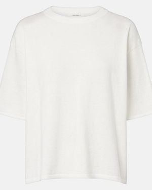 Lisa Yang T-Shirt Rubie Aus Baumwolle Und Kaschmir - Weiß