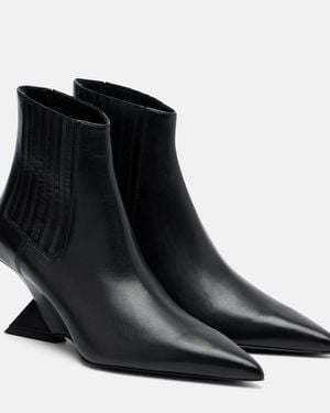 The Attico Botines Cheope De Piel - Negro