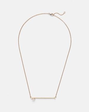Repossi Serti Sur Vide 18Kt Rose Necklace With Diamond - White