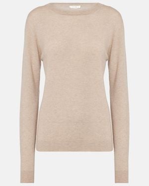 The Row Jazor Cashmere Jumper - Natural