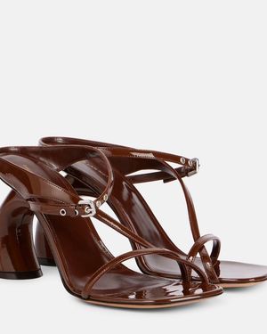 Dries Van Noten 95 Leather Sandals - Brown