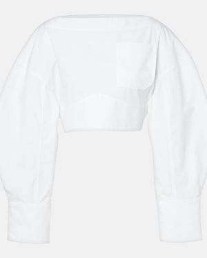 Jacquemus Top With Back Cutout - White