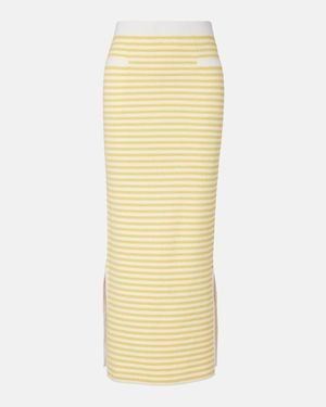 Posse Ari Striped Pencil Skirt - Metallic