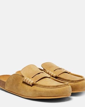 JW Anderson Suede Mules - Natural