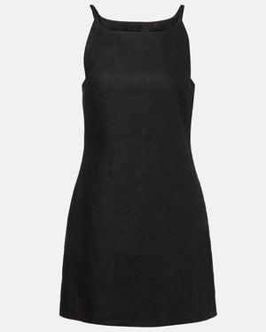 Posse Neve Linen Minidress - Black