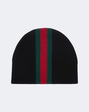 Gucci Berretto Web Stripe - Nero