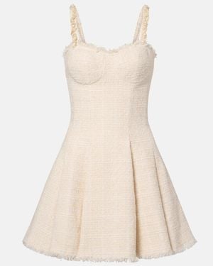 Balmain Minikleid Aus Boucle - Natur