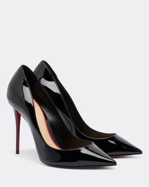 Christian Louboutin La Pigalle Patent Leather Pumps - Black