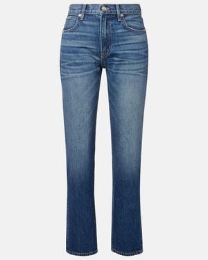 SLVRLAKE Denim Amber Mid-Rise Slim Jeans - Blue