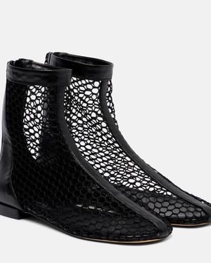 Souliers Martinez Maxima Mesh Ankle Boots - Black